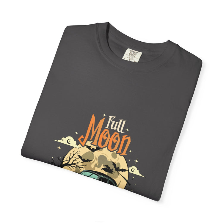 Moon Magic Unisex Garment-Dyed T-shirt, Vintage Car Tee, Astrology Gift, Casual Wear, Moon Lover Apparel, Unisex Soft T-shirt Printify