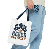 Gamer Tote Bag - War Never Changes, Video Game Bag, Gift for Gamers, Gaming Merchandise, Eco-Friendly Canvas Bag Printify