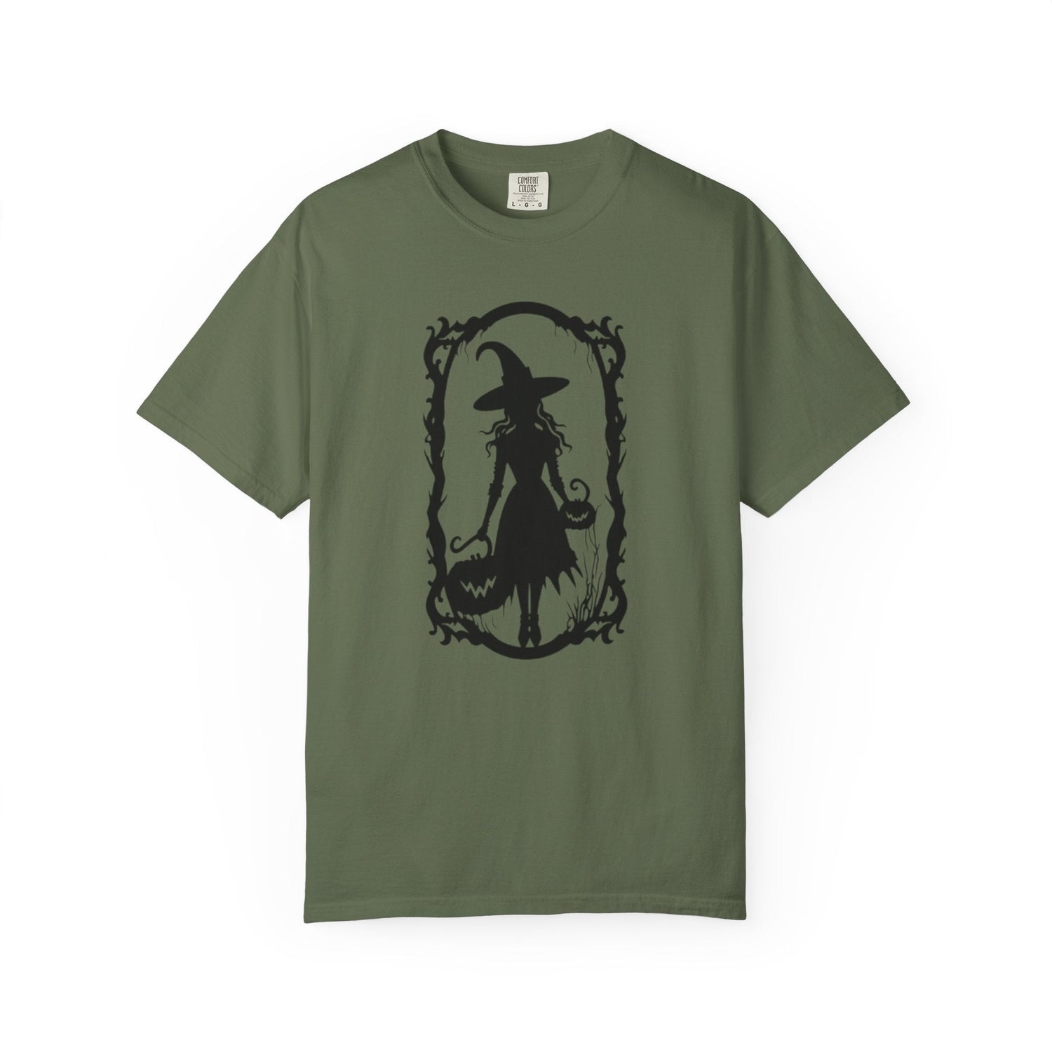 Witchy Garment-Dyed T-Shirt | Halloween Fashion Unisex Tee | Spooky Fall Apparel | Witch Costume Essential Printify