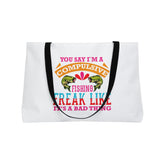 Compulsive Fishing Weekender Tote Bag, Fishing Enthusiast Bag, Summer Tote, Outdoor Adventure Bag, Gift for Anglers Printify