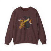 Halloween Witch Sweatshirt, Cozy Crewneck, Unisex Sweater, Spooky Season Apparel, Scary Night Gift, Fall Fashion Printify