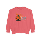 Pumpkin Skeleton Sweatshirt, Cozy Fall Apparel, Halloween Gift, Unisex Sweatshirt, Autumn Fashion Printify