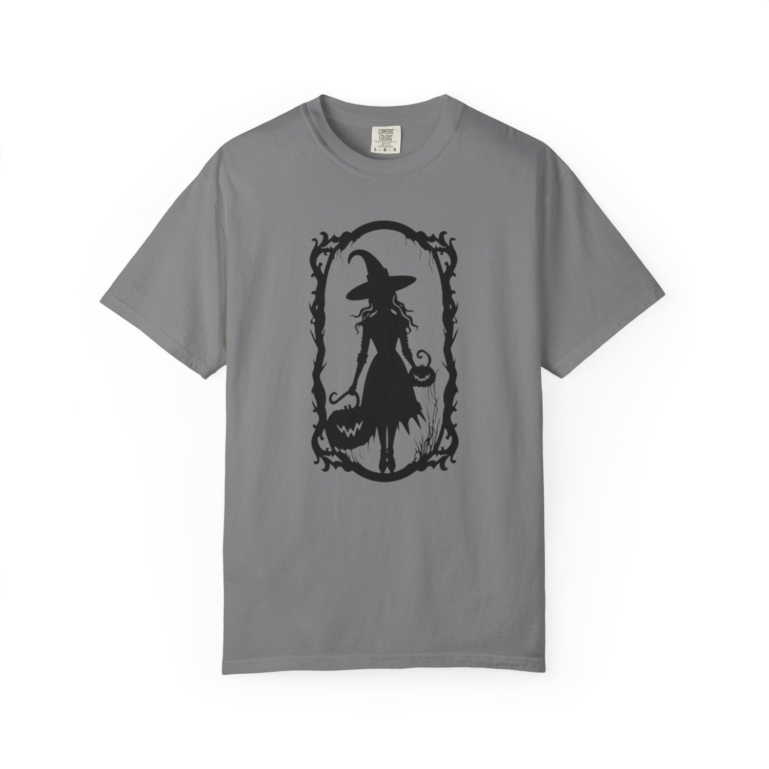 Witchy Garment-Dyed T-Shirt | Halloween Fashion Unisex Tee | Spooky Fall Apparel | Witch Costume Essential Printify