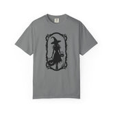 Witchy Garment-Dyed T-Shirt | Halloween Fashion Unisex Tee | Spooky Fall Apparel | Witch Costume Essential Printify