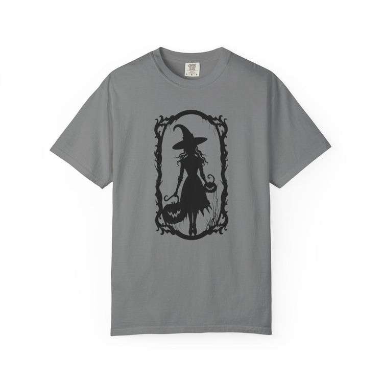 Witchy Garment-Dyed T-Shirt | Halloween Fashion Unisex Tee | Spooky Fall Apparel | Witch Costume Essential Printify