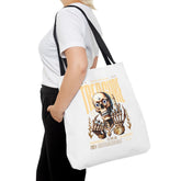 Treasure Hunting Tote Bag, Skull Design, Fun Beach Bag, Unique Gift for Adventurers, Perfect for Everyday Use Printify