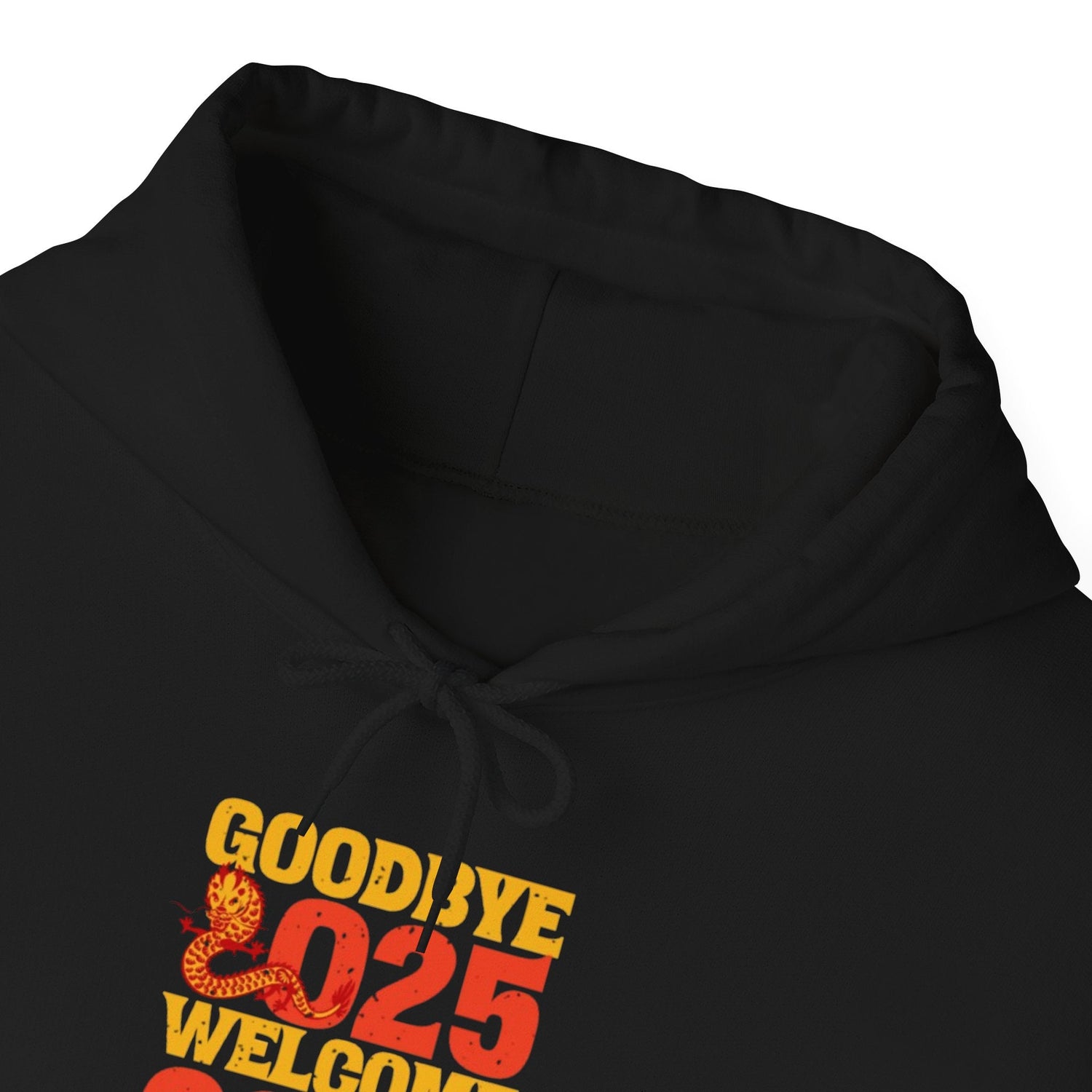 New Year Celebration Hoodie Goodbye 2025 Welcome 2026 Sweatshirt Cozy Gift Friends Unisex Pullover Trendy Winter Fashion Heavy Blend Hooded Printify