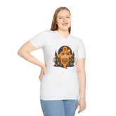 Halloween Ghost T-Shirt, Unisex Softstyle Tee for Halloween, Cute Halloween Shirt, Fall Festive Wear, Funny Ghost Design Printify