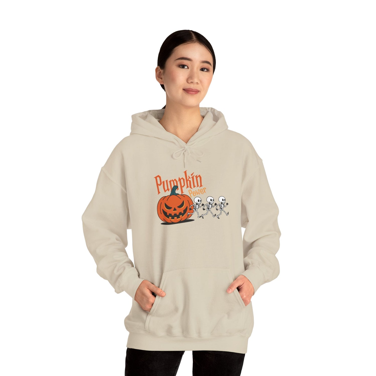 Halloween Pumpkin Sweatshirt, Spooky Fall Apparel, Cozy Hoodie, Unisex Halloween Clothing, Perfect Gift for Halloween Printify