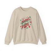 Cozy Holiday Sweatshirt Season of Giving Unisex Crewneck Perfect Gift Christmas Winter Wear Comfortable Stylish Heavy Blend Festive Sweatshirt Printify