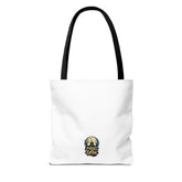 Nightmare Before Coffee Tote Bag, Halloween Tote, Spooky Drink Carrier, Gift for Coffee Lovers, AOP Design Bag Printify
