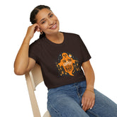 Halloween Ghost T-Shirt, Unisex Softstyle Tee for Halloween, Cute Halloween Shirt, Fall Festive Wear, Funny Ghost Design Printify