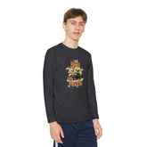 Youth Long Sleeve Competitor Tee - Vibrant Graphic Tee for Kids, Perfect for Casual Outings, Halloween, Parties, Everyday Wear, Unique [...] Printify