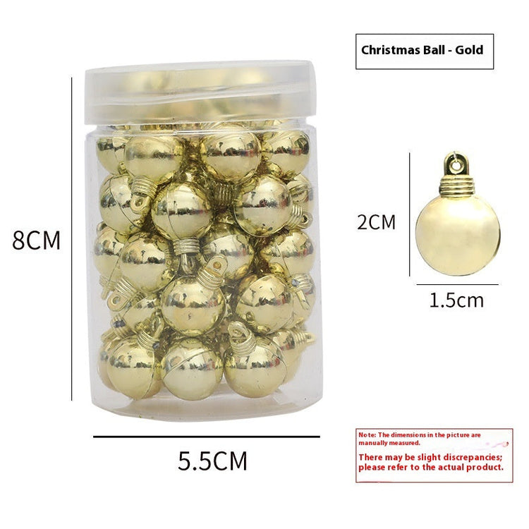 48 Christmas Electroplated Glossy Balls Mini Hanging Ball My Store