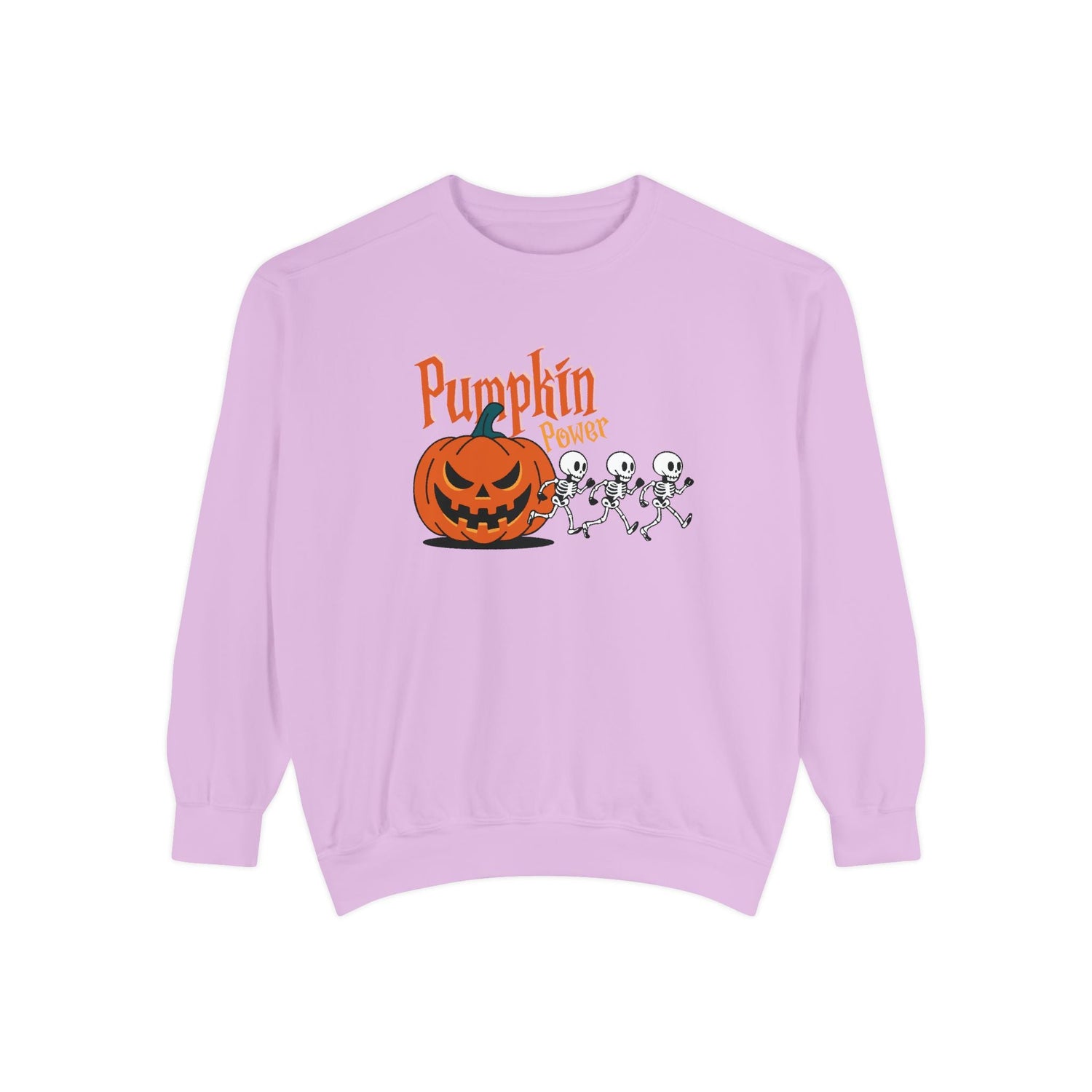 Pumpkin Skeleton Sweatshirt, Cozy Fall Apparel, Halloween Gift, Unisex Sweatshirt, Autumn Fashion Printify