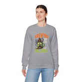 Skull Floral Crewneck Sweatshirt, Unisex Pullover Sweater, Halloween Apparel, Cozy Gift, Trendy Streetwear Printify