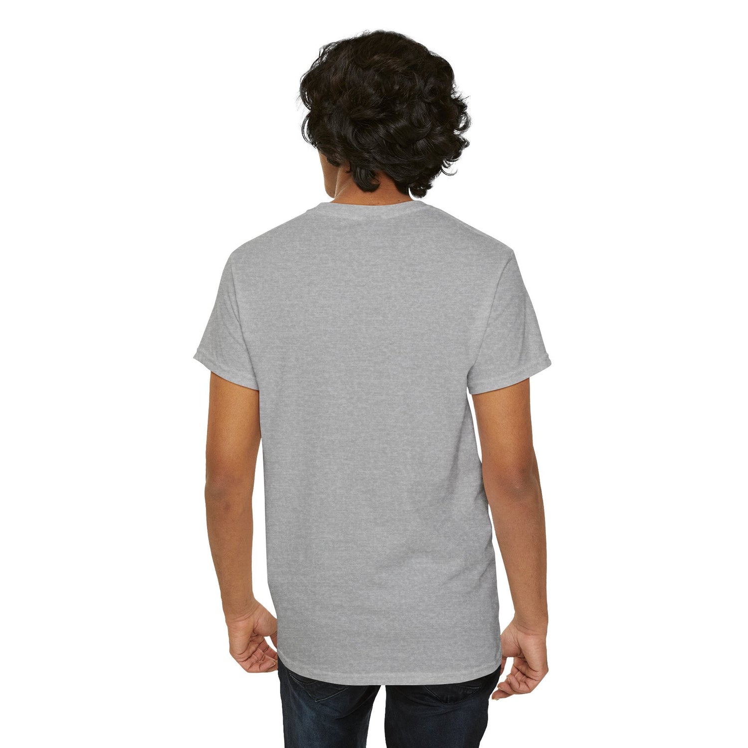 Whimsical Forest Silhouette Tee, Unisex Heavy Cotton T-Shirt, Fall Fashion, Halloween Shirt, Nature Lover Gift Printify