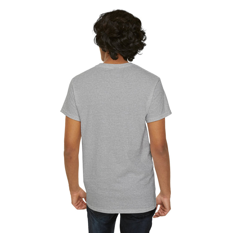 Whimsical Forest Silhouette Tee, Unisex Heavy Cotton T-Shirt, Fall Fashion, Halloween Shirt, Nature Lover Gift Printify