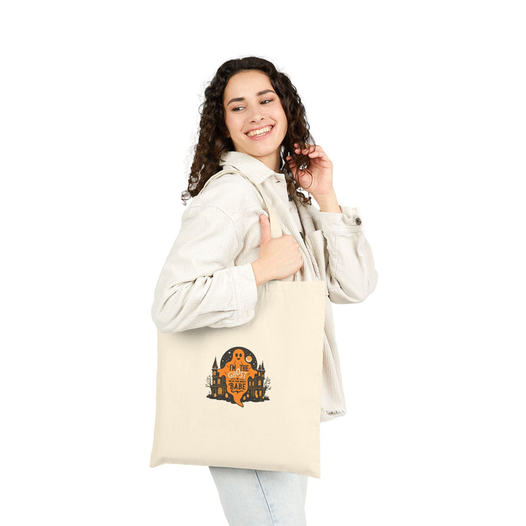 Spooky Ghost Tote Bag | Halloween, Trick or Treat, Eco-Friendly, Everyday Use, Gift for Her Printify