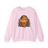 Unisex Halloween Ghost Sweatshirt - Spooky Vibes, Cozy Apparel, Perfect for Fall, Ghost Lover Gift, Halloween Celebration Printify