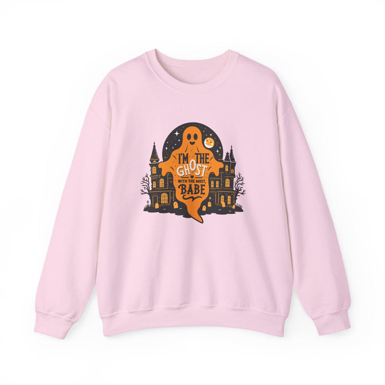 Unisex Halloween Ghost Sweatshirt - Spooky Vibes, Cozy Apparel, Perfect for Fall, Ghost Lover Gift, Halloween Celebration Printify