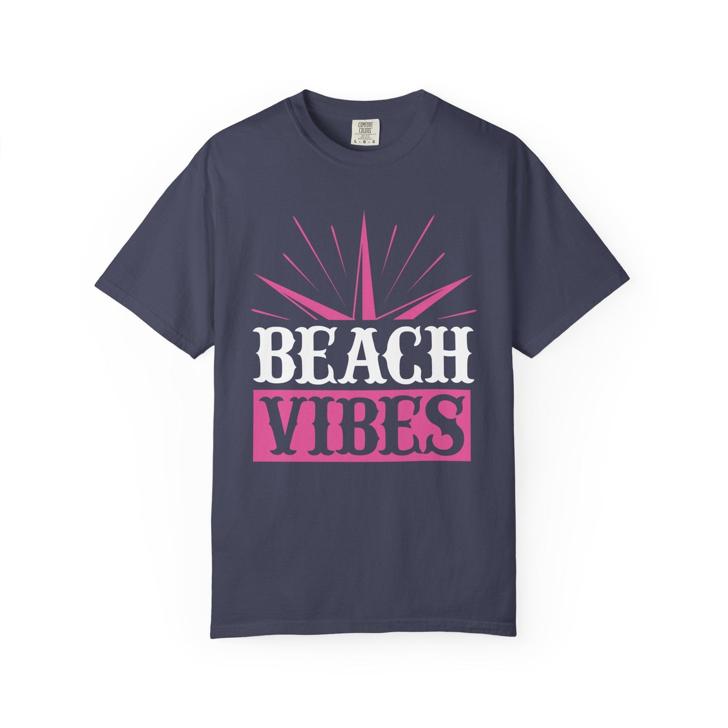 Beach Vibes Unisex Garment-Dyed T-Shirt, Summer Tee, Beachwear, Vacation Shirt, Gift for Surf Lovers, Casual Everyday Style Printify
