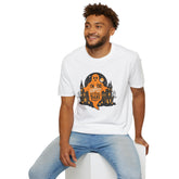 Halloween Ghost T-Shirt, Unisex Softstyle Tee for Halloween, Cute Halloween Shirt, Fall Festive Wear, Funny Ghost Design Printify