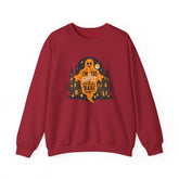 Unisex Halloween Ghost Sweatshirt - Spooky Vibes, Cozy Apparel, Perfect for Fall, Ghost Lover Gift, Halloween Celebration Printify