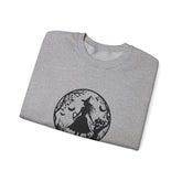 Mystical Forest Crewneck Sweatshirt, Cozy Fall Layering, Gift for Nature Lovers, Halloween Apparel, Unisex Sweatshirt Printify