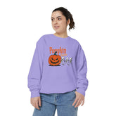 Pumpkin Skeleton Sweatshirt, Cozy Fall Apparel, Halloween Gift, Unisex Sweatshirt, Autumn Fashion Printify