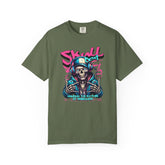 Skull Beat Unisex T-Shirt - Music Lover Graphic Tee, Halloween Costume, Premium Cotton Streetwear Gift for Men & Women, Alternative Fashion Printify