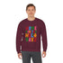 Home for the Holidays Crewneck Sweatshirt, Festive Sweater, Winter Apparel, Christmas Gift, Cozy Holiday Wear Printify
