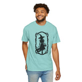 Witchy Garment-Dyed T-Shirt | Halloween Fashion Unisex Tee | Spooky Fall Apparel | Witch Costume Essential Printify