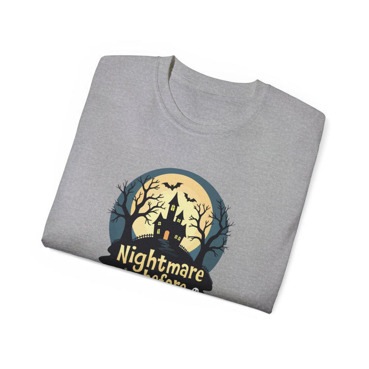 Nightmare Before Coffee Tee, Halloween T-Shirt, Coffee Lover Gift, Spooky Shirt, Unisex Graphic Tee, Autumn Apparel Printify