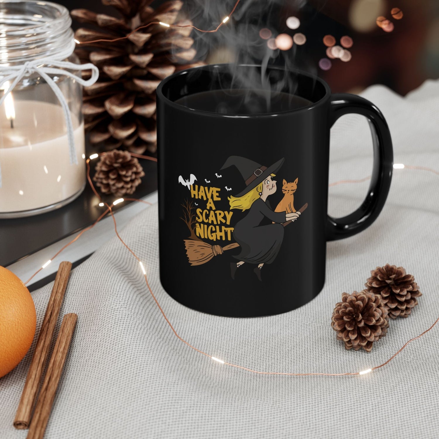 Halloween Witch Mug - 11oz & 15oz, Spooky Gift, Witch Decor, Halloween Party Supplies, Cozy Drinkware Printify