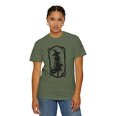 Witchy Garment-Dyed T-Shirt | Halloween Fashion Unisex Tee | Spooky Fall Apparel | Witch Costume Essential Printify