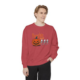 Pumpkin Skeleton Sweatshirt, Cozy Fall Apparel, Halloween Gift, Unisex Sweatshirt, Autumn Fashion Printify