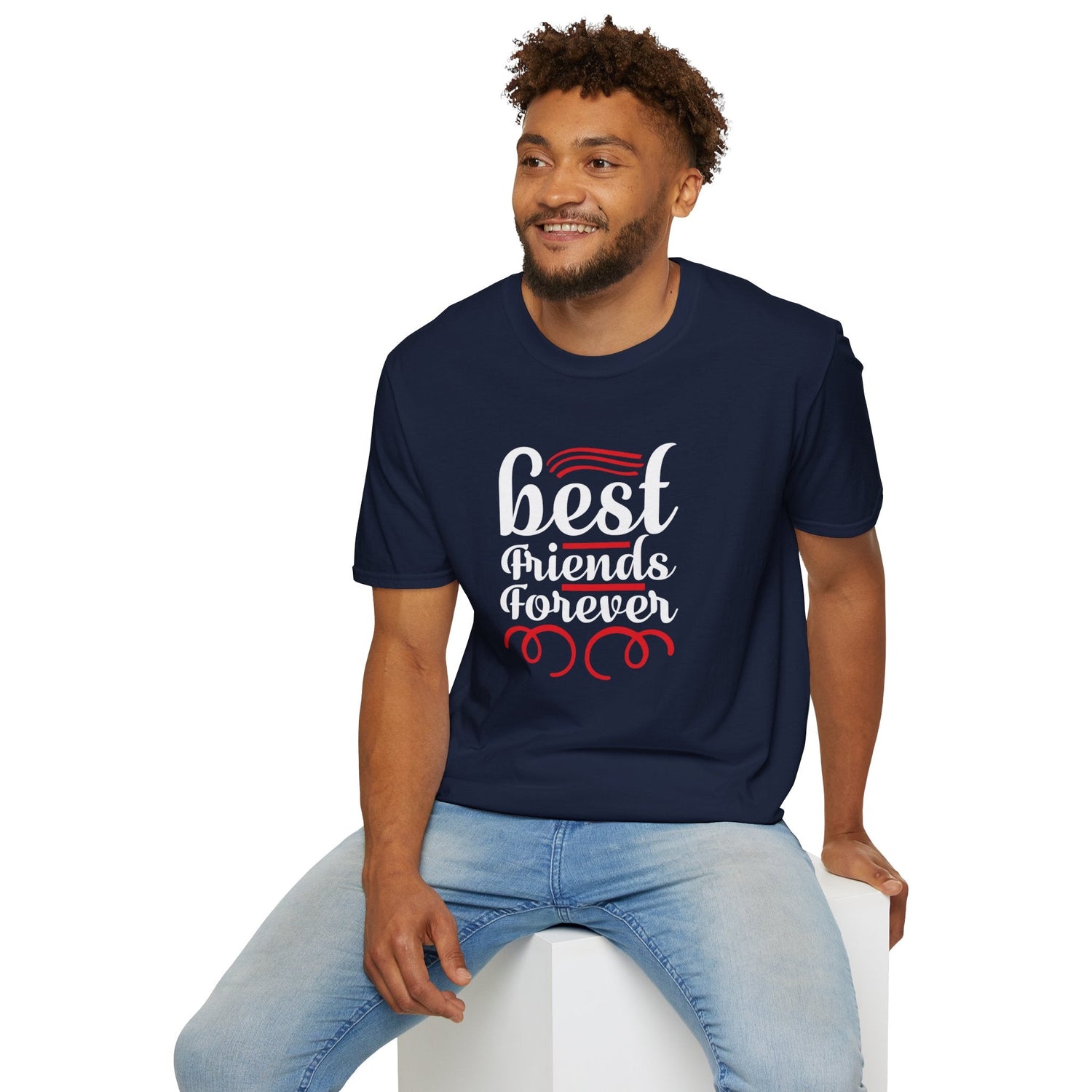 Minimalist Unisex T-Shirt with Red Line Art Design, Casual Wear, Gift for Him/Her, Everyday Style, Modern Graphic Tee, Unique Art Shirt Printify