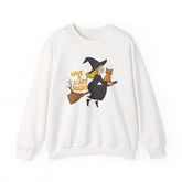 Halloween Witch Sweatshirt, Cozy Crewneck, Unisex Sweater, Spooky Season Apparel, Scary Night Gift, Fall Fashion Printify