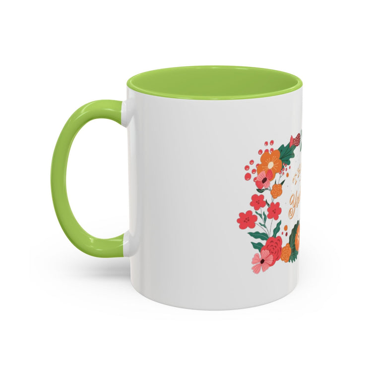 Floral Love Coffee Mug, Personalized Gift for Her, Wedding Favor, Inspirational Drinkware, Home Decor, 11oz, 15oz Printify