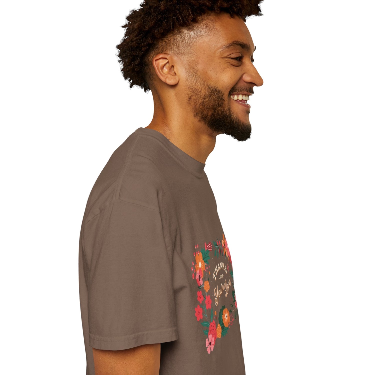 Floral Thank You T-Shirt, Comfortable Gift Tee, Unisex Floral Tee, Casual Style Shirt, Appreciation Day Gift, Everyday Wear Printify