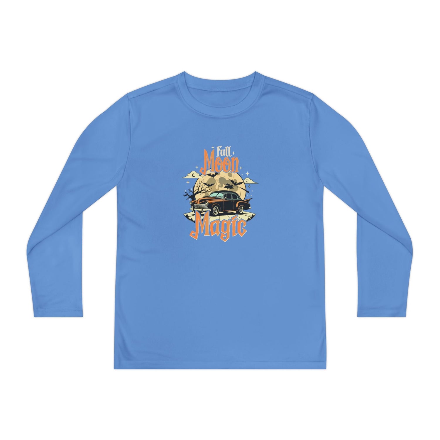 Youth Long Sleeve Competitor Tee - Vibrant Graphic Tee for Kids, Perfect for Casual Outings, Halloween, Parties, Everyday Wear, Unique [...] Printify
