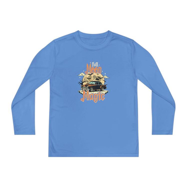 Youth Long Sleeve Competitor Tee - Vibrant Graphic Tee for Kids, Perfect for Casual Outings, Halloween, Parties, Everyday Wear, Unique [...] Printify