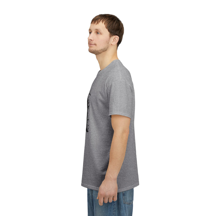 Whimsical Forest Silhouette Tee, Unisex Heavy Cotton T-Shirt, Fall Fashion, Halloween Shirt, Nature Lover Gift Printify