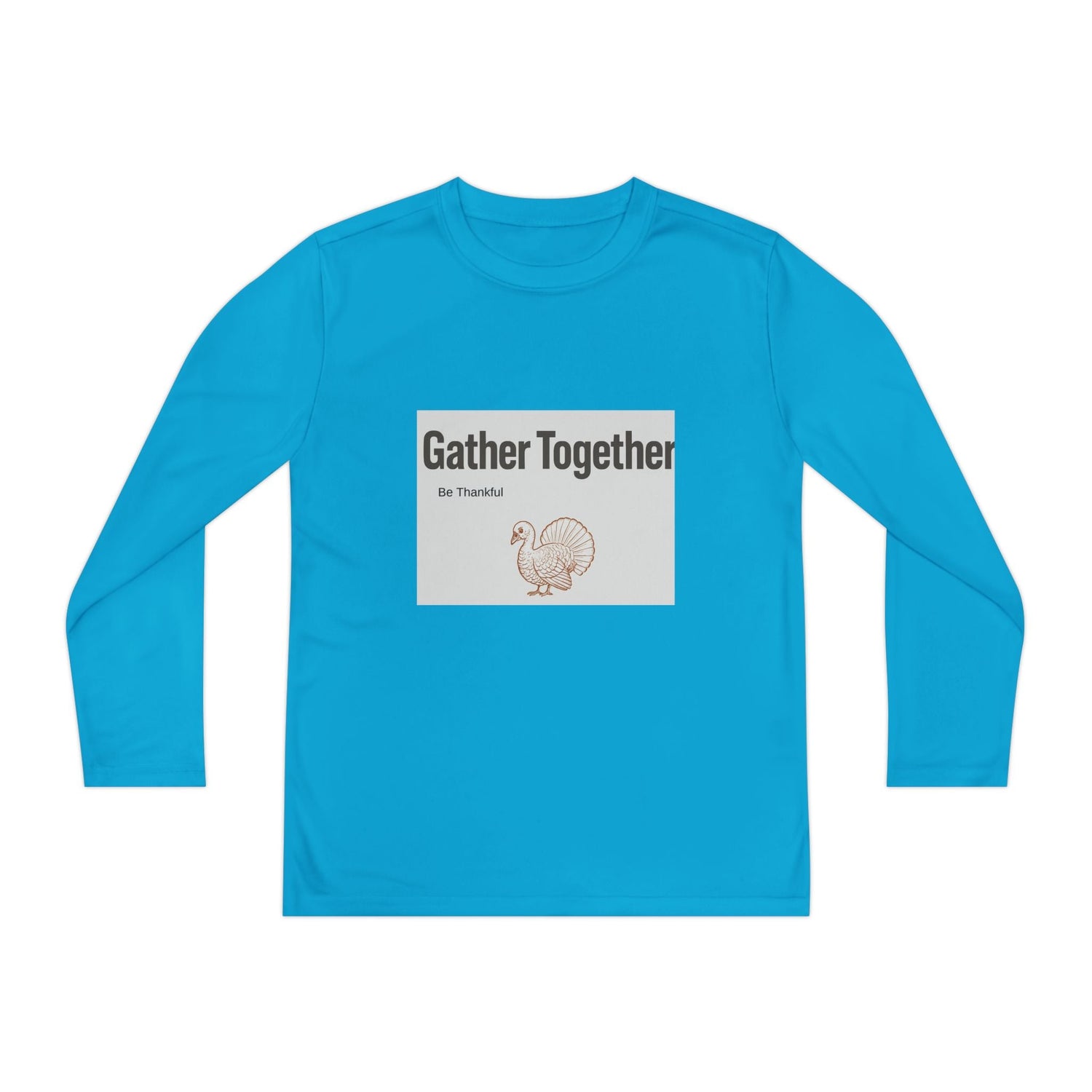 Thanksgiving Youth Long Sleeve Tee, Gather Together Shirt, Kids Long Sleeve Shirt, Family Celebration Apparel, Holiday Gift Printify
