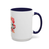 Floral Love Coffee Mug, Personalized Gift for Her, Wedding Favor, Inspirational Drinkware, Home Decor, 11oz, 15oz Printify
