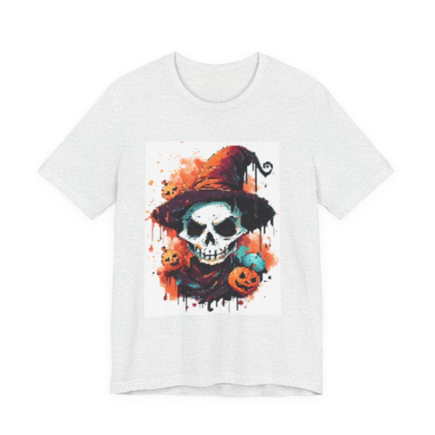 Halloween Skull Graphic Tee, Unisex Short Sleeve T-Shirt, Spooky Apparel, Fall Fashion, Halloween Costume Tee Printify
