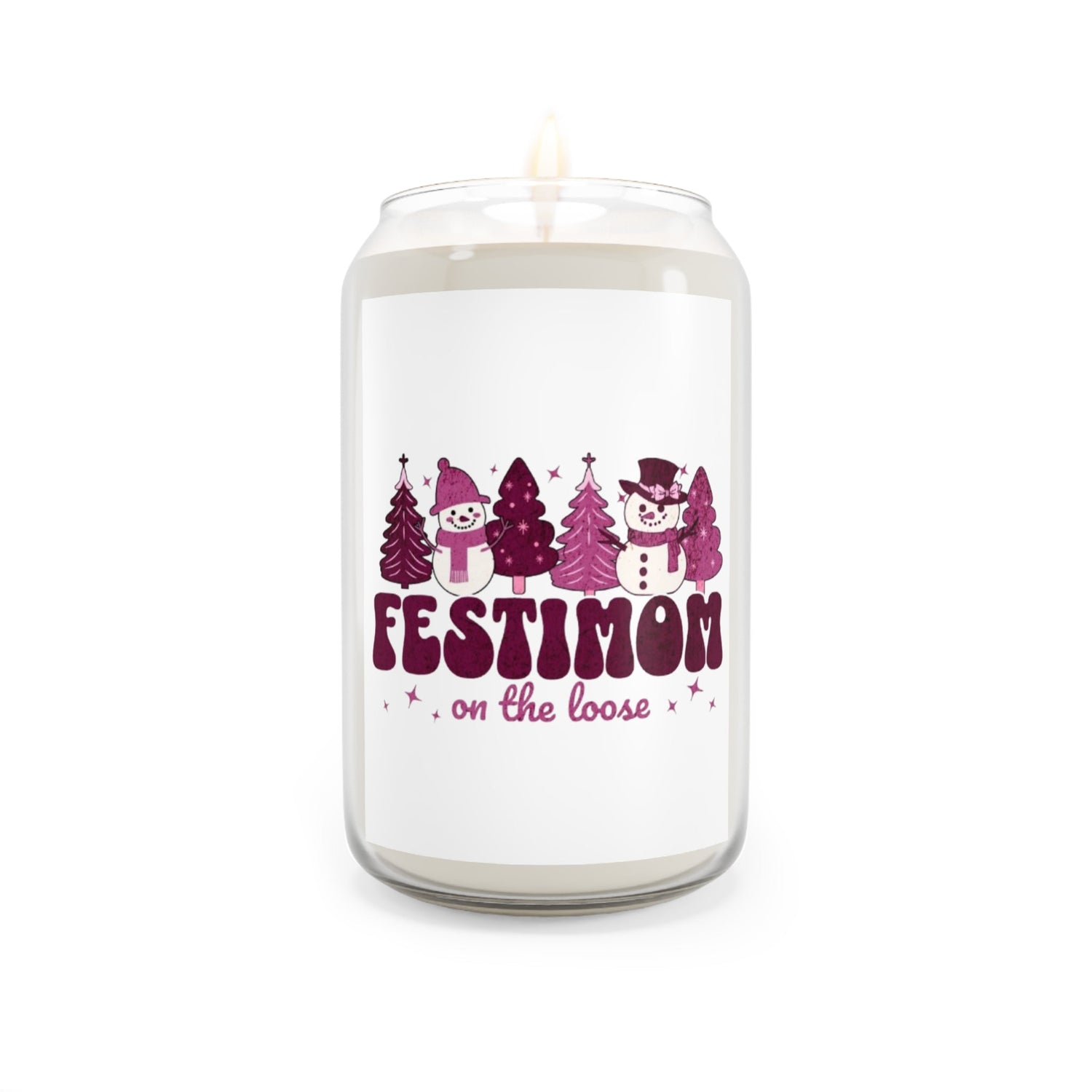 Festive Scented Soy Candles, Holiday Decor, Gift for Mom, Christmas Candle, Aromatherapy, Home Fragrance Printify