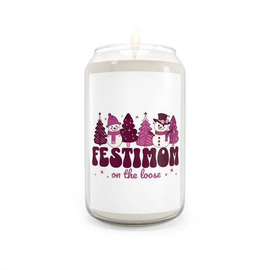 Festive Scented Soy Candles, Holiday Decor, Gift for Mom, Christmas Candle, Aromatherapy, Home Fragrance Printify