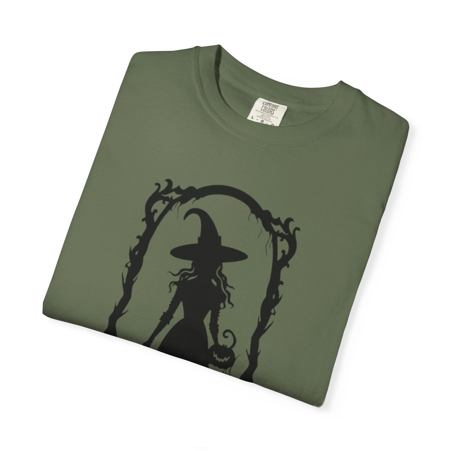 Witchy Garment-Dyed T-Shirt | Halloween Fashion Unisex Tee | Spooky Fall Apparel | Witch Costume Essential Printify